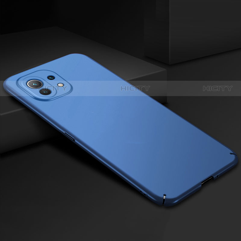 Funda Dura Plastico Rigida Carcasa Mate P02 para Xiaomi Mi 11 5G Azul