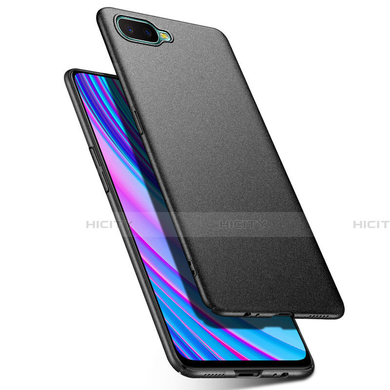 Funda Dura Plastico Rigida Carcasa Mate P03 para Oppo K1 Negro