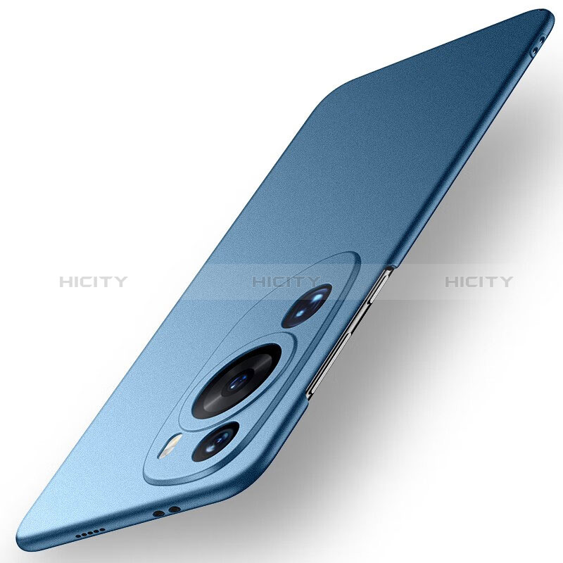 Funda Dura Plastico Rigida Carcasa Mate para Huawei P60 Art Azul