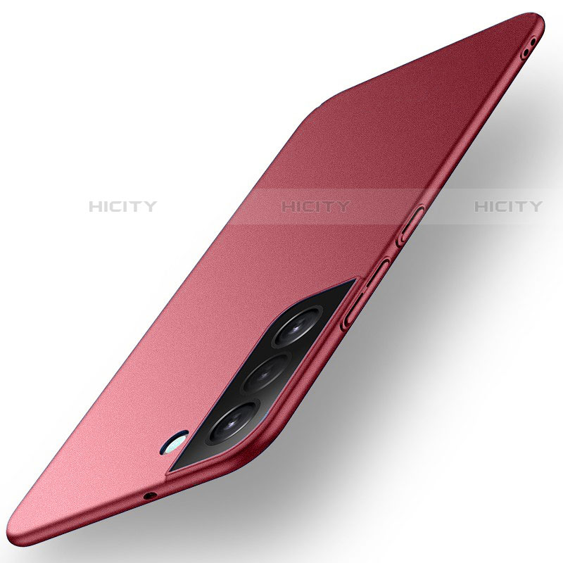 Funda Dura Plastico Rigida Carcasa Mate para Samsung Galaxy S21 5G Rojo