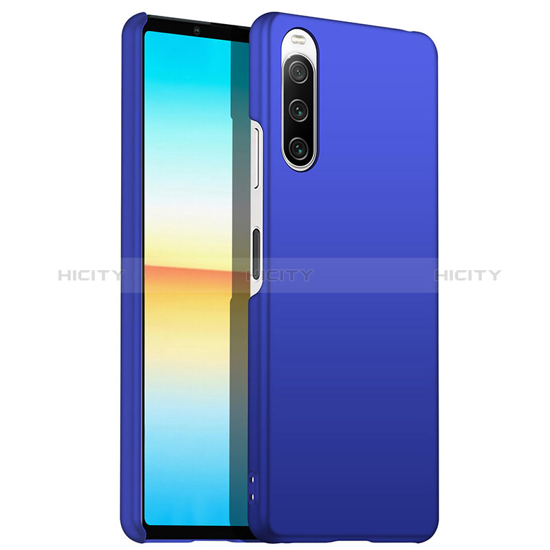 Funda Dura Plastico Rigida Carcasa Mate para Sony Xperia 10 III Azul