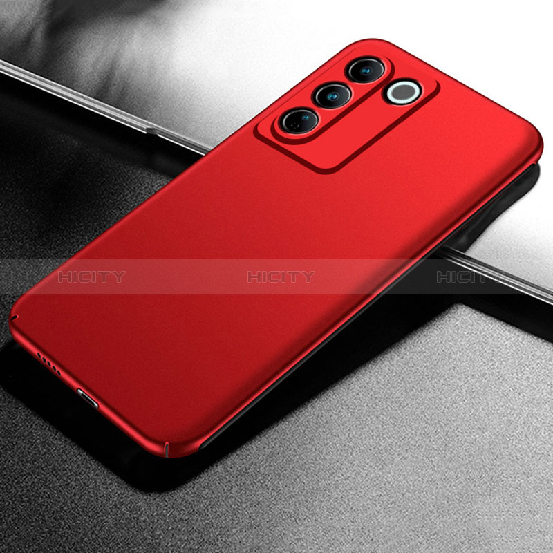 Funda Dura Plastico Rigida Carcasa Mate para Vivo V27 Pro 5G Rojo