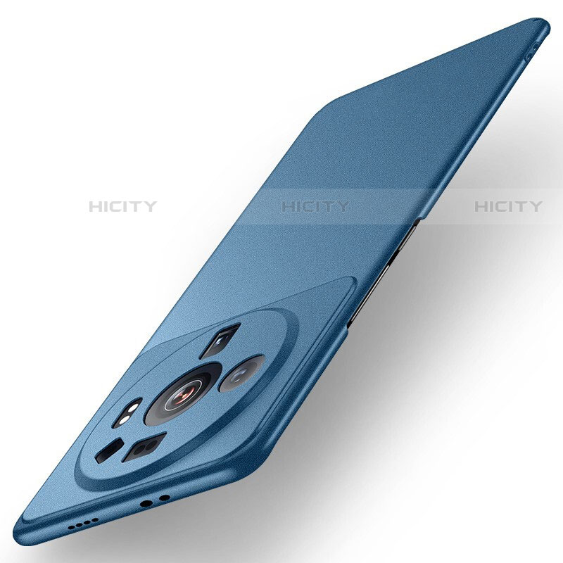 Funda Dura Plastico Rigida Carcasa Mate para Xiaomi Mi 12 Ultra 5G Azul