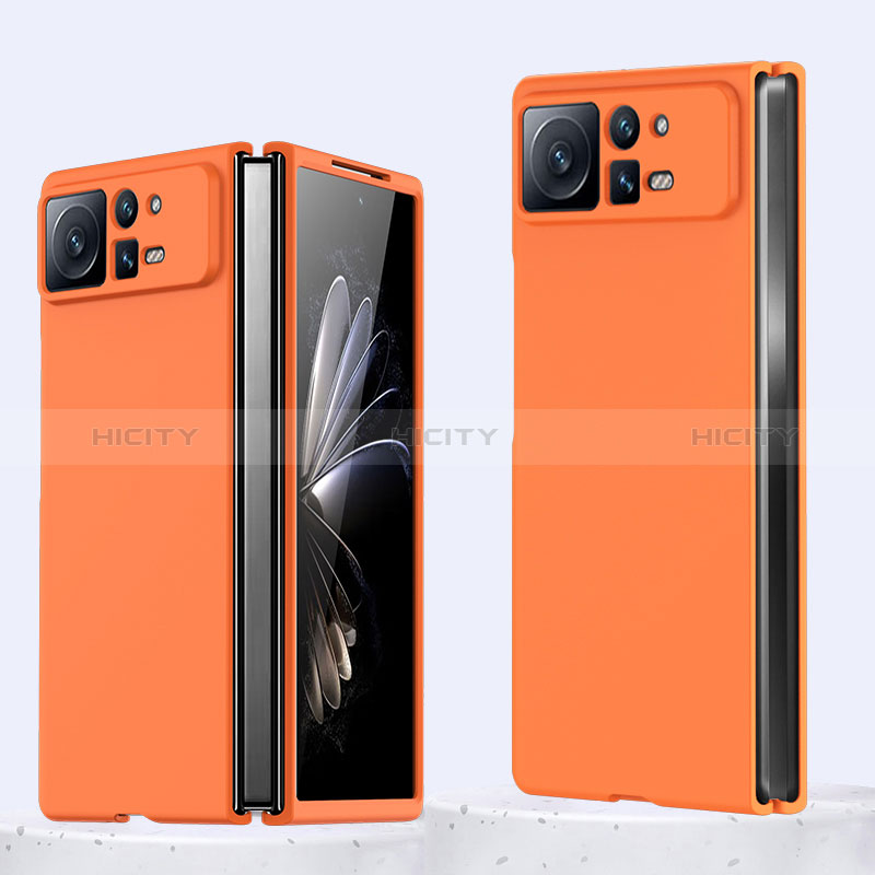 Funda Dura Plastico Rigida Carcasa Mate para Xiaomi Mix Fold 2 5G Naranja