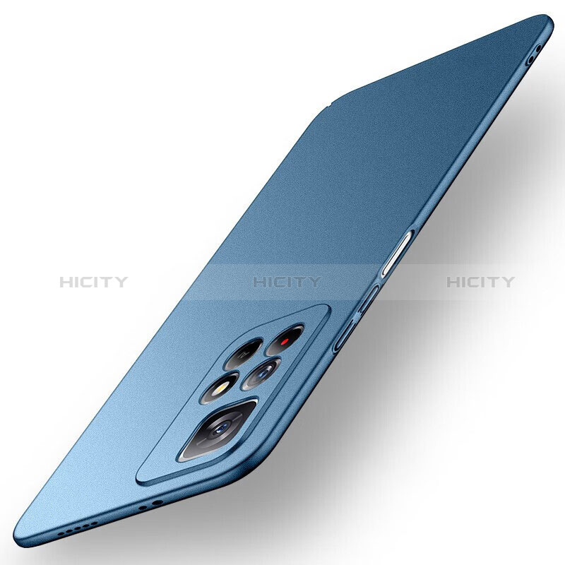 Funda Dura Plastico Rigida Carcasa Mate para Xiaomi Poco M4 Pro 5G Azul