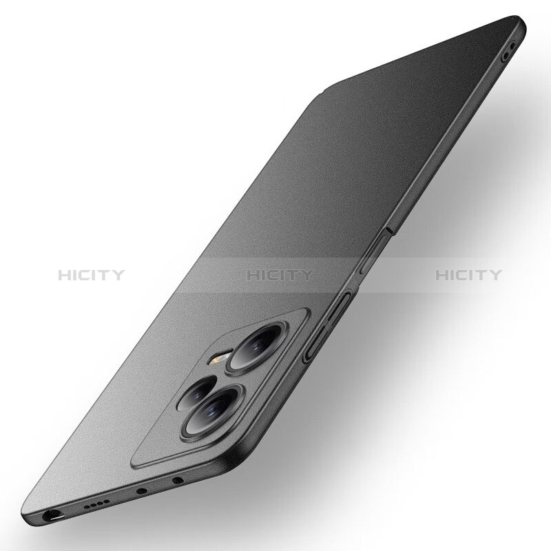 Funda Dura Plastico Rigida Carcasa Mate para Xiaomi Poco X5 5G Negro