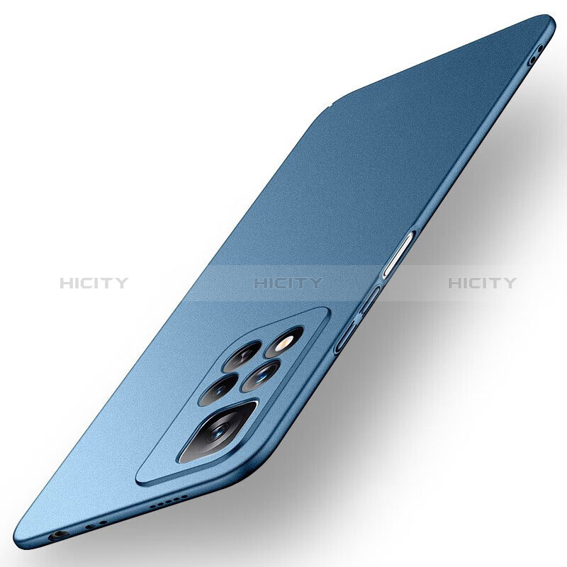 Funda Dura Plastico Rigida Carcasa Mate para Xiaomi Redmi Note 11 Pro+ Plus 5G Azul