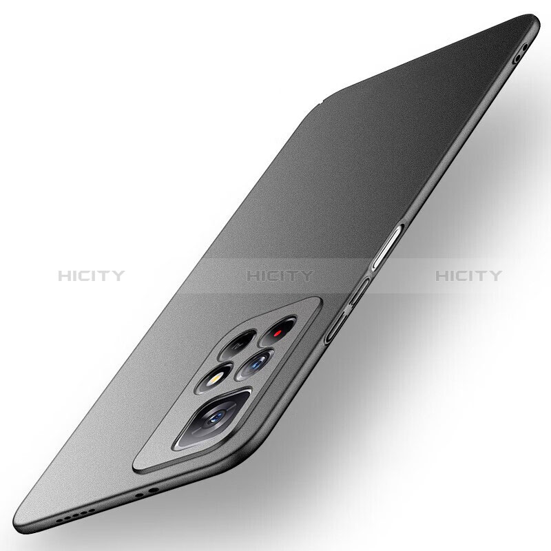 Funda Dura Plastico Rigida Carcasa Mate para Xiaomi Redmi Note 11T 5G Negro