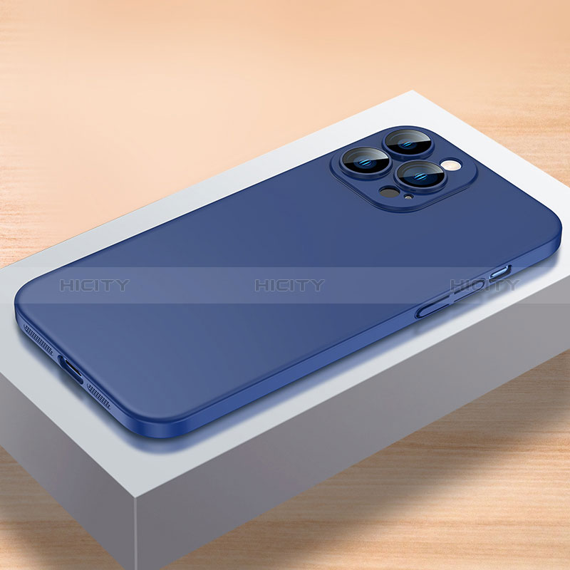 Funda Dura Plastico Rigida Carcasa Mate QC1 para Apple iPhone 12 Pro Azul