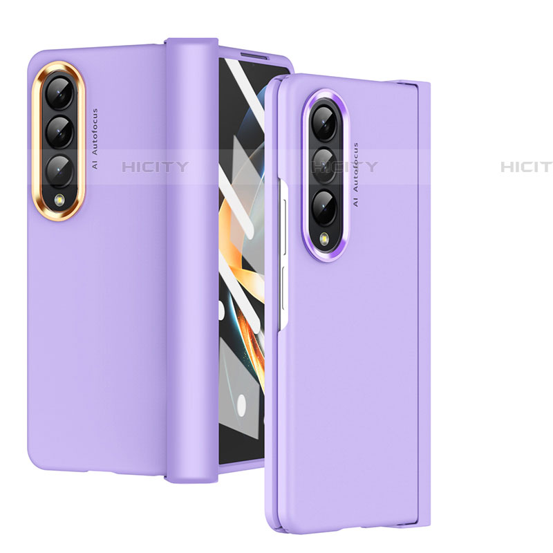 Funda Dura Plastico Rigida Carcasa Mate R08 para Samsung Galaxy Z Fold4 5G Morado