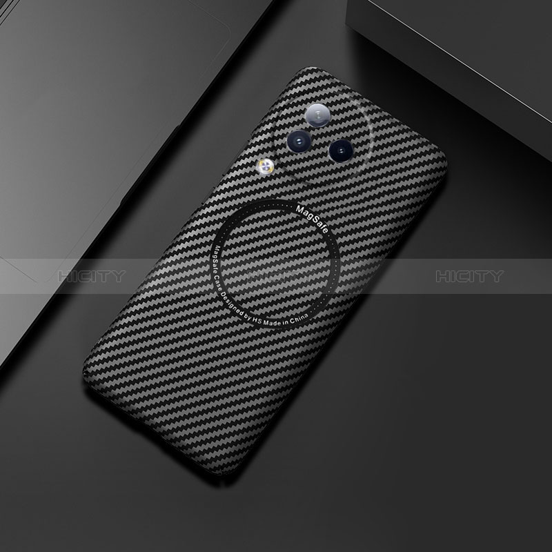 Funda Dura Plastico Rigida Carcasa Mate Twill con Mag-Safe Magnetic para Xiaomi Civi 3 5G Negro