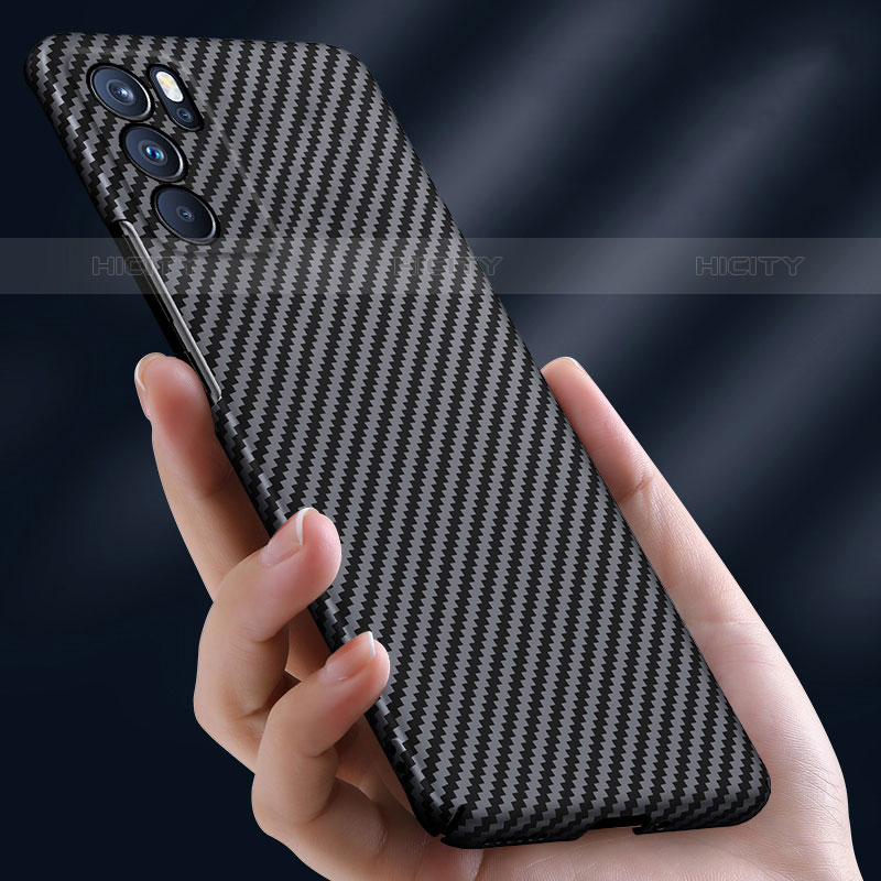 Funda Dura Plastico Rigida Carcasa Mate Twill para Oppo Reno6 Pro 5G India