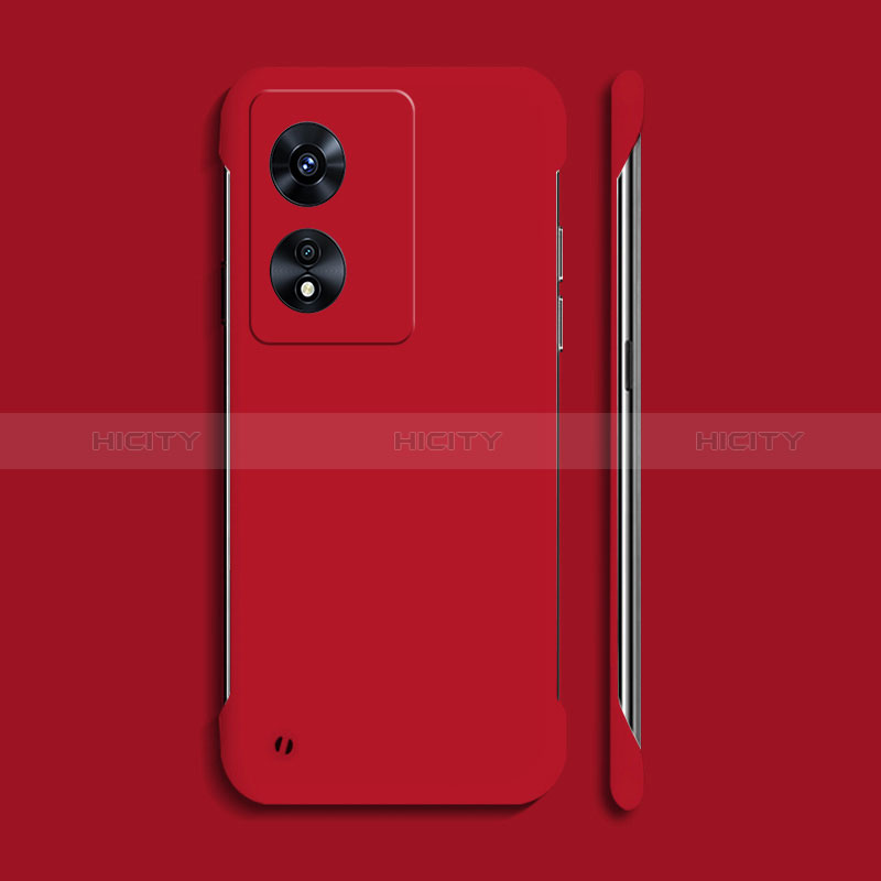 Funda Dura Plastico Rigida Carcasa Mate YK2 para Oppo A78 5G Rojo