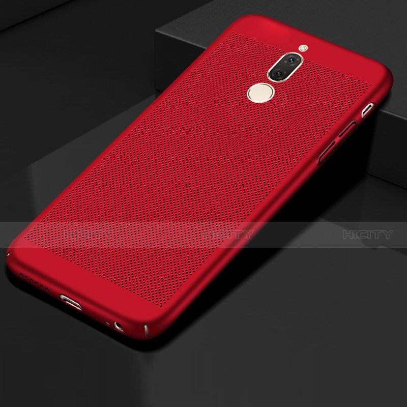 Funda Dura Plastico Rigida Carcasa Perforada para Huawei Nova 2i Rojo