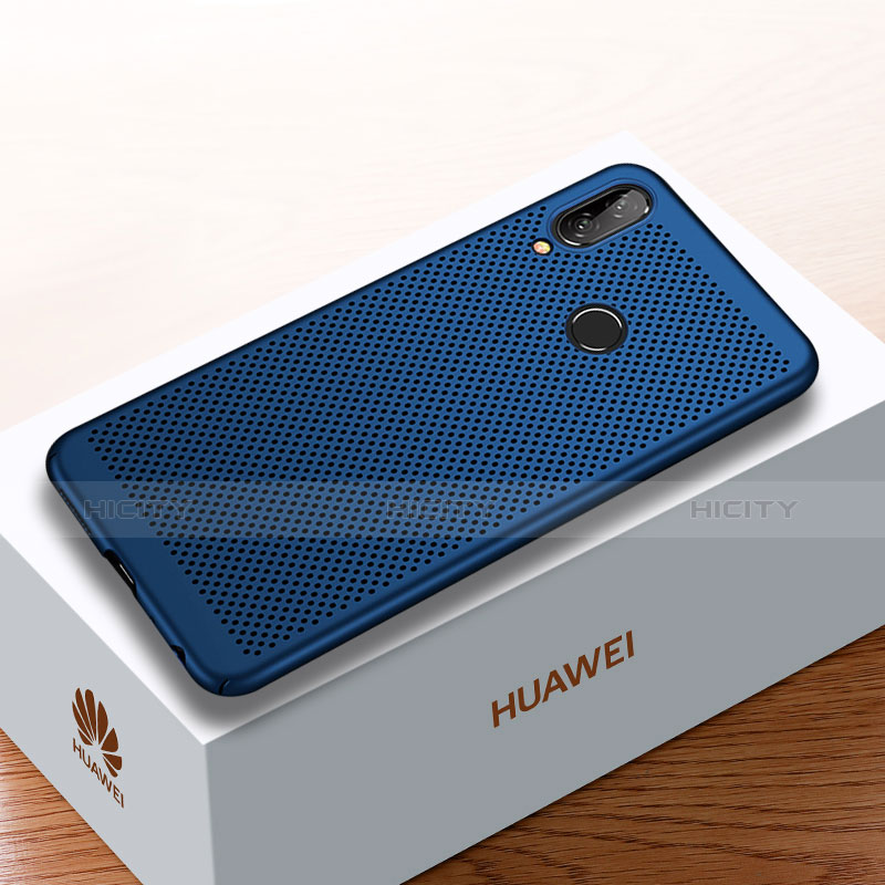 Funda Dura Plastico Rigida Carcasa Perforada para Huawei Y9 (2019) Azul