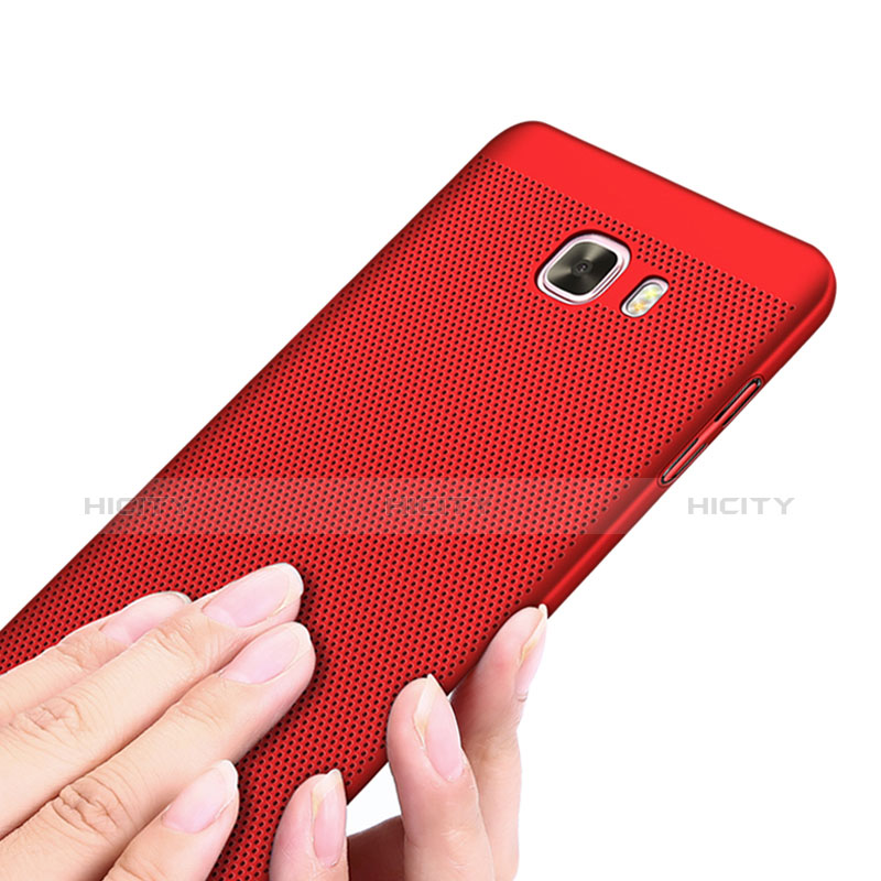 Funda Dura Plastico Rigida Carcasa Perforada para Samsung Galaxy C9 Pro C9000