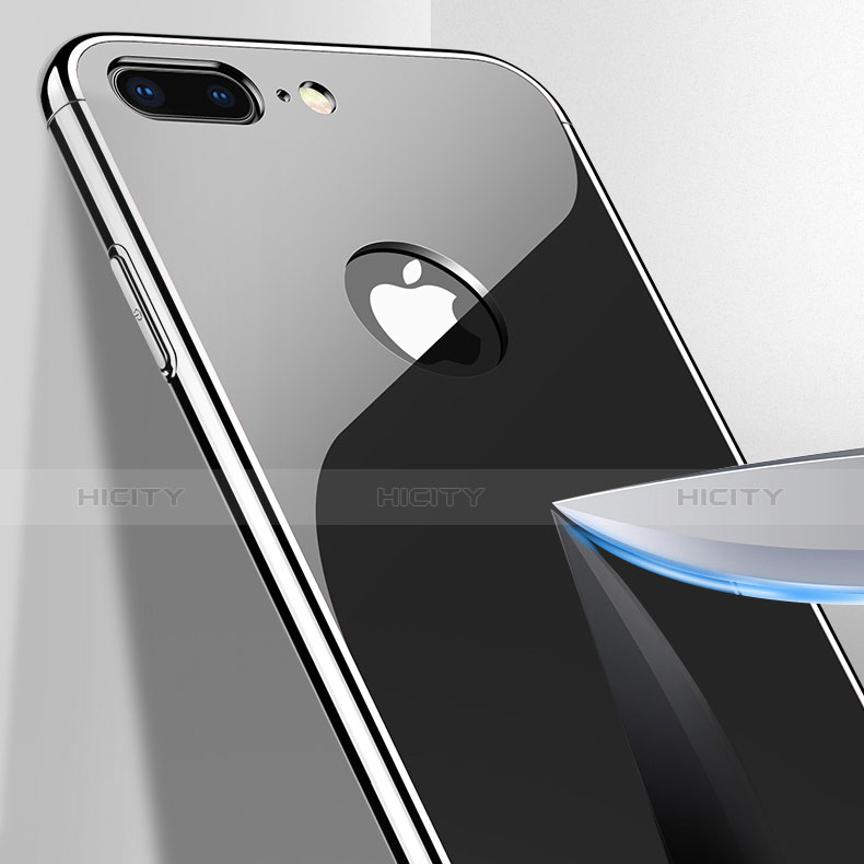 Funda Dura Plastico Rigida Espejo M01 para Apple iPhone 8 Plus Negro