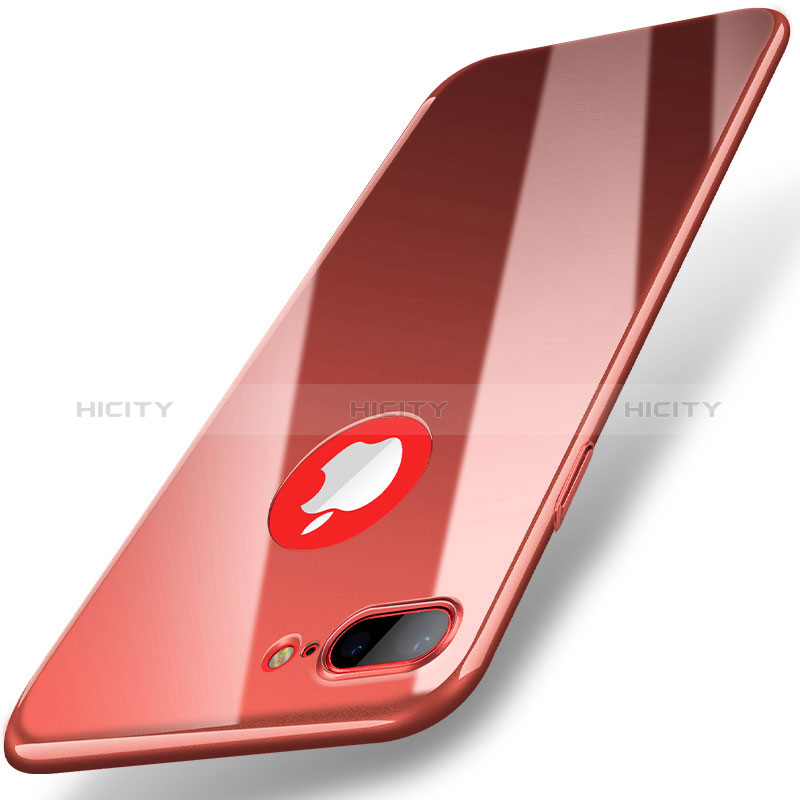 Funda Dura Plastico Rigida Espejo para Apple iPhone 8 Plus Rojo