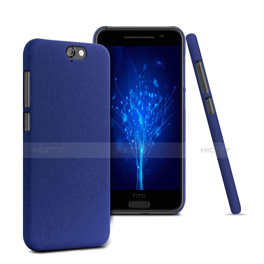 Funda Dura Plastico Rigida Fino Arenisca para HTC One A9 Azul