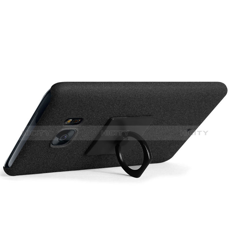 Funda Dura Plastico Rigida Fino Arenisca para HTC U Ultra Negro