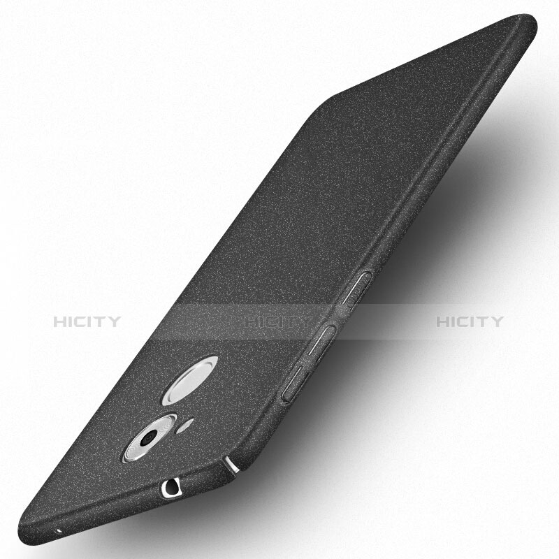 Funda Dura Plastico Rigida Fino Arenisca para Huawei Enjoy 6S Negro