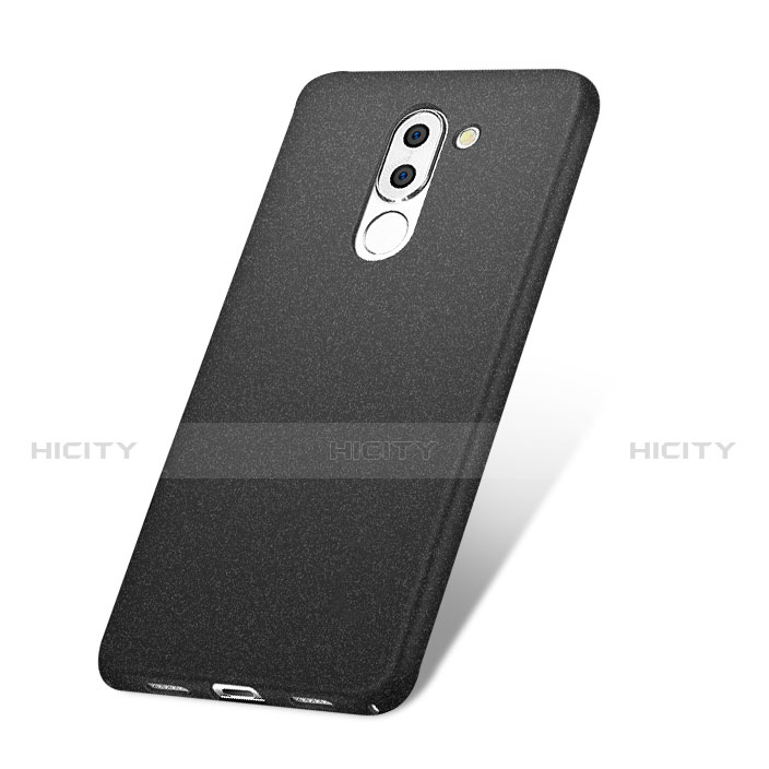 Funda Dura Plastico Rigida Fino Arenisca para Huawei GR5 (2017) Negro