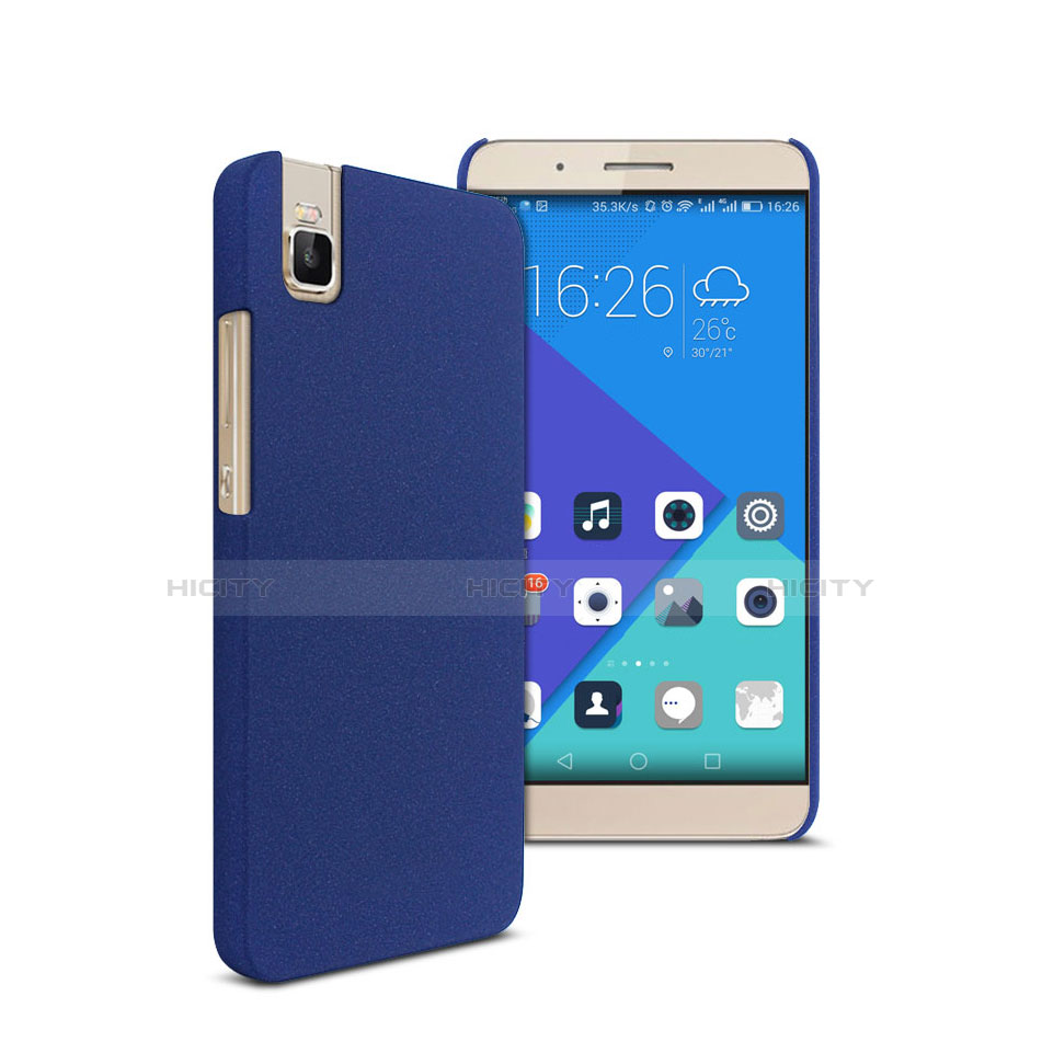 Funda Dura Plastico Rigida Fino Arenisca para Huawei Honor 7i shot X Azul