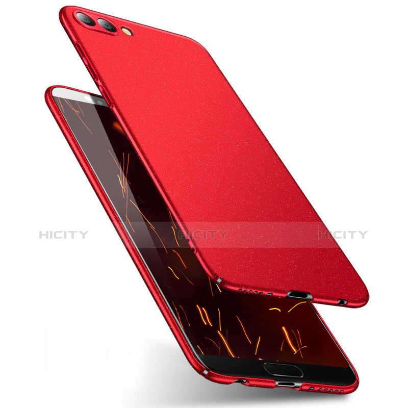 Funda Dura Plastico Rigida Fino Arenisca para Huawei Honor View 10 Rojo
