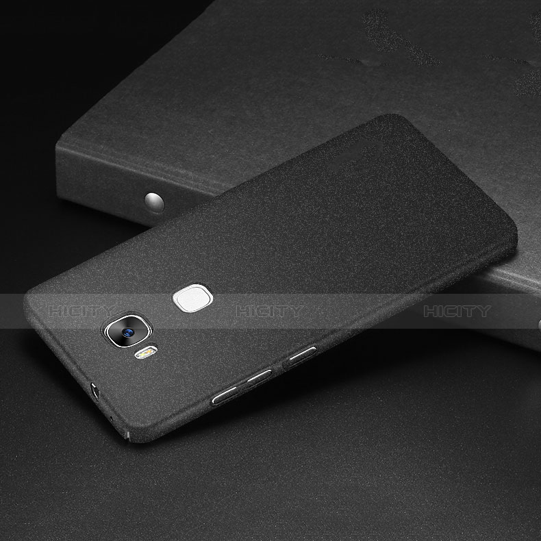 Funda Dura Plastico Rigida Fino Arenisca para Huawei Honor X5 Negro