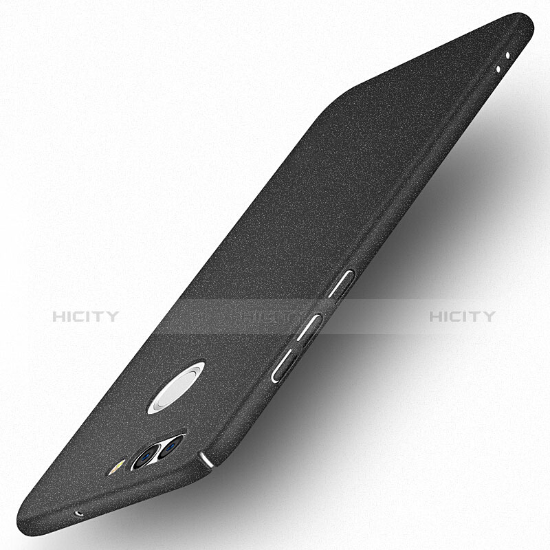 Funda Dura Plastico Rigida Fino Arenisca para Huawei Nova 2 Negro