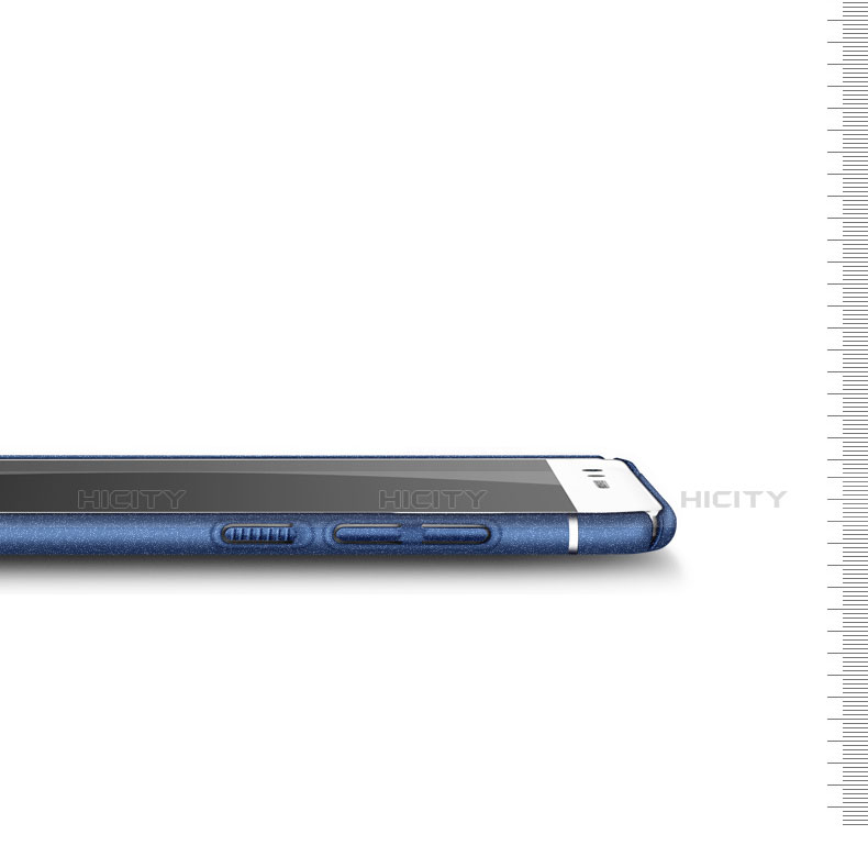 Funda Dura Plastico Rigida Fino Arenisca para Huawei P10 Lite Azul