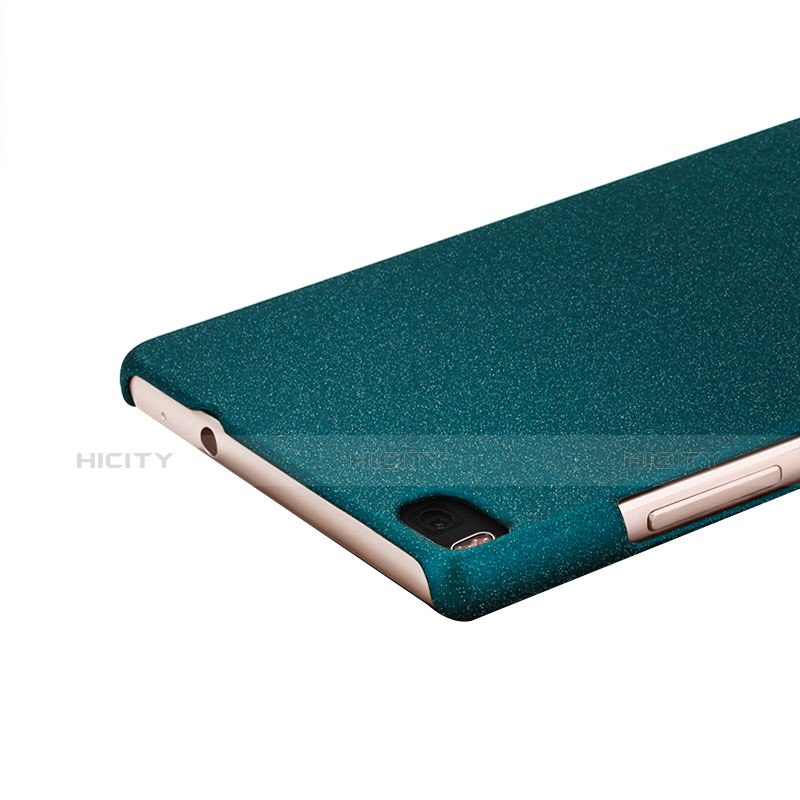 Funda Dura Plastico Rigida Fino Arenisca para Huawei P8 Verde