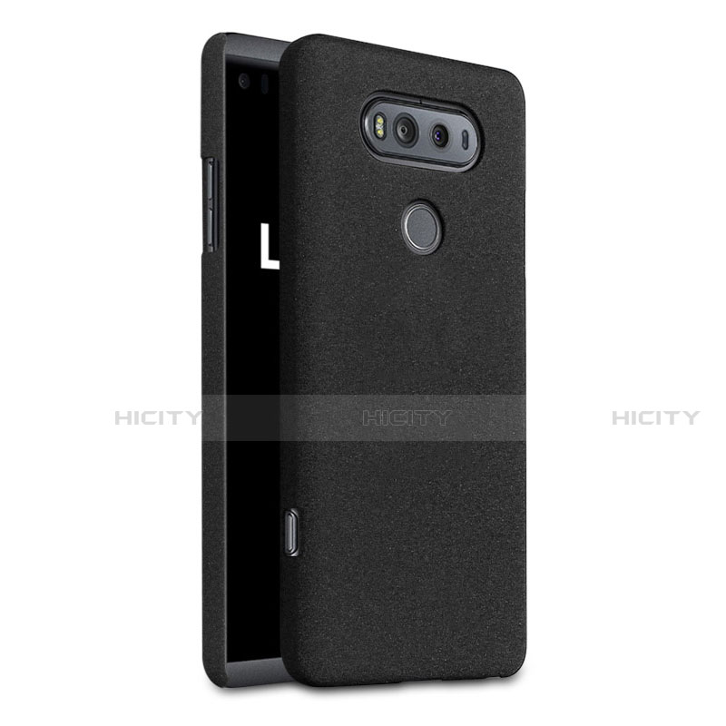 Funda Dura Plastico Rigida Fino Arenisca para LG V20 Negro