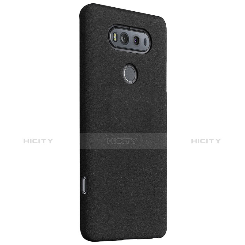 Funda Dura Plastico Rigida Fino Arenisca para LG V20 Negro