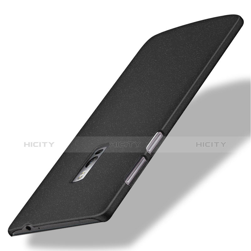 Funda Dura Plastico Rigida Fino Arenisca para OnePlus 2 Negro