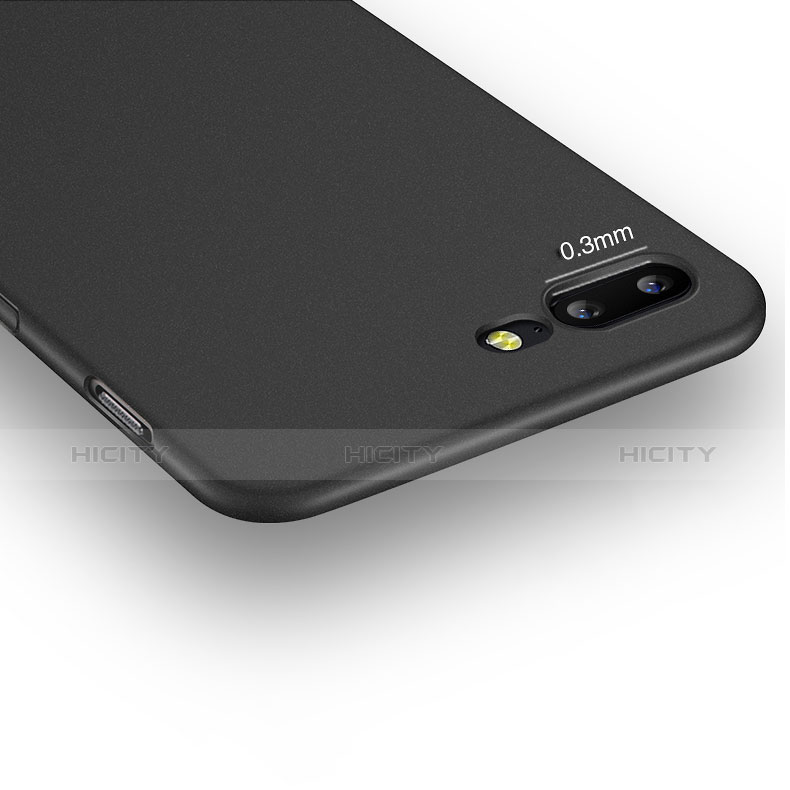 Funda Dura Plastico Rigida Fino Arenisca para OnePlus 5 Negro