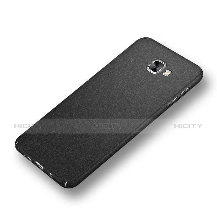 Funda Dura Plastico Rigida Fino Arenisca para Samsung Galaxy A9 Pro (2016) SM-A9100 Negro