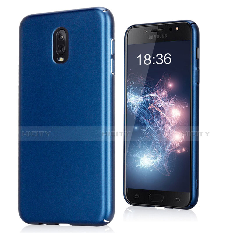 Funda Dura Plastico Rigida Fino Arenisca para Samsung Galaxy C8 C710F Azul