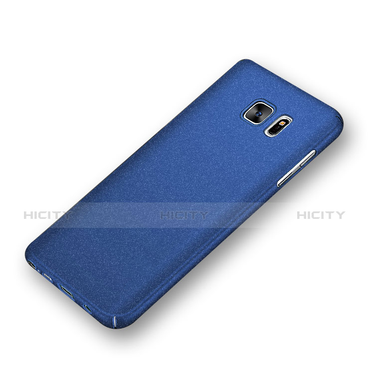 Funda Dura Plastico Rigida Fino Arenisca para Samsung Galaxy Note 5 N9200 N920 N920F Azul