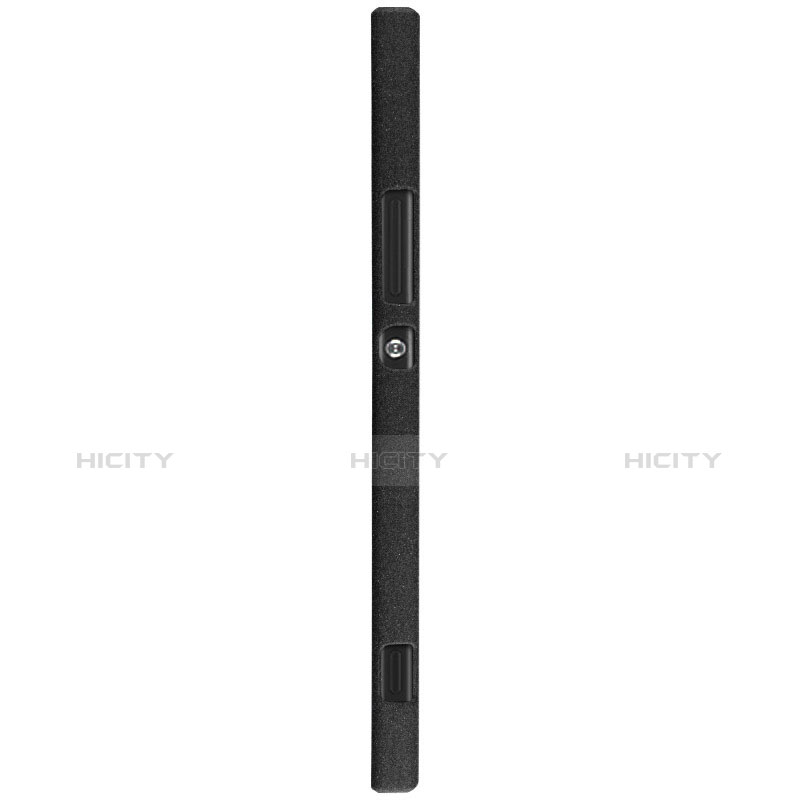 Funda Dura Plastico Rigida Fino Arenisca para Sony Xperia XA1 Negro