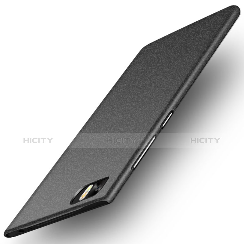 Funda Dura Plastico Rigida Fino Arenisca para Xiaomi Mi 3 Negro