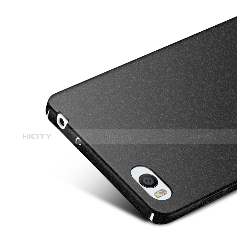 Funda Dura Plastico Rigida Fino Arenisca para Xiaomi Mi 4i Negro