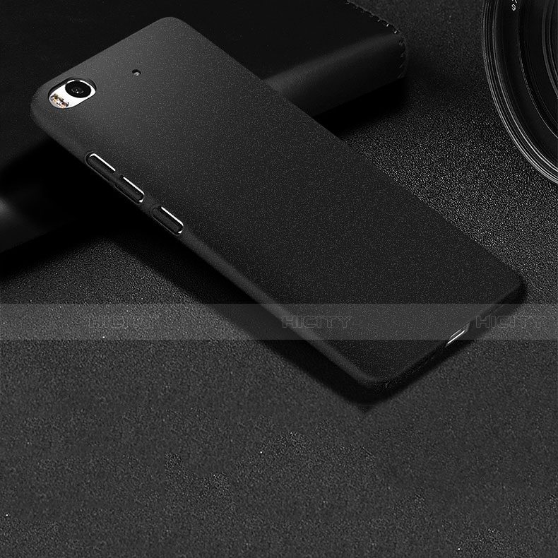 Funda Dura Plastico Rigida Fino Arenisca para Xiaomi Mi 5S Negro