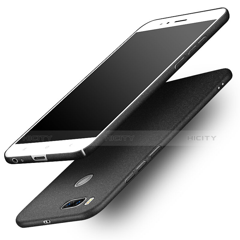 Funda Dura Plastico Rigida Fino Arenisca para Xiaomi Mi 5X Negro