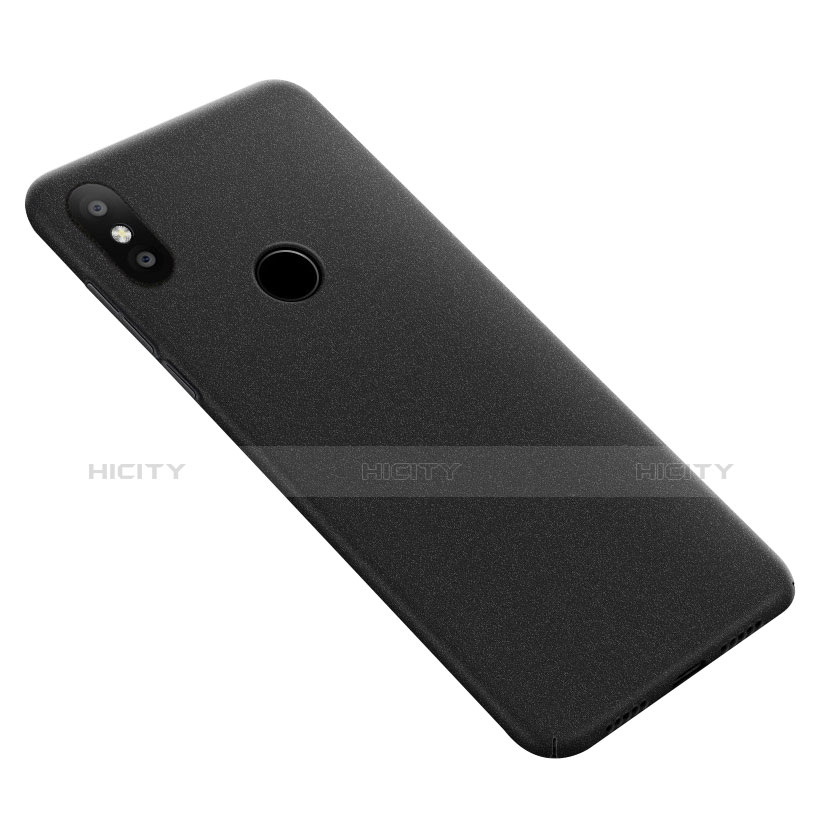 Funda Dura Plastico Rigida Fino Arenisca para Xiaomi Mi Max 3 Negro