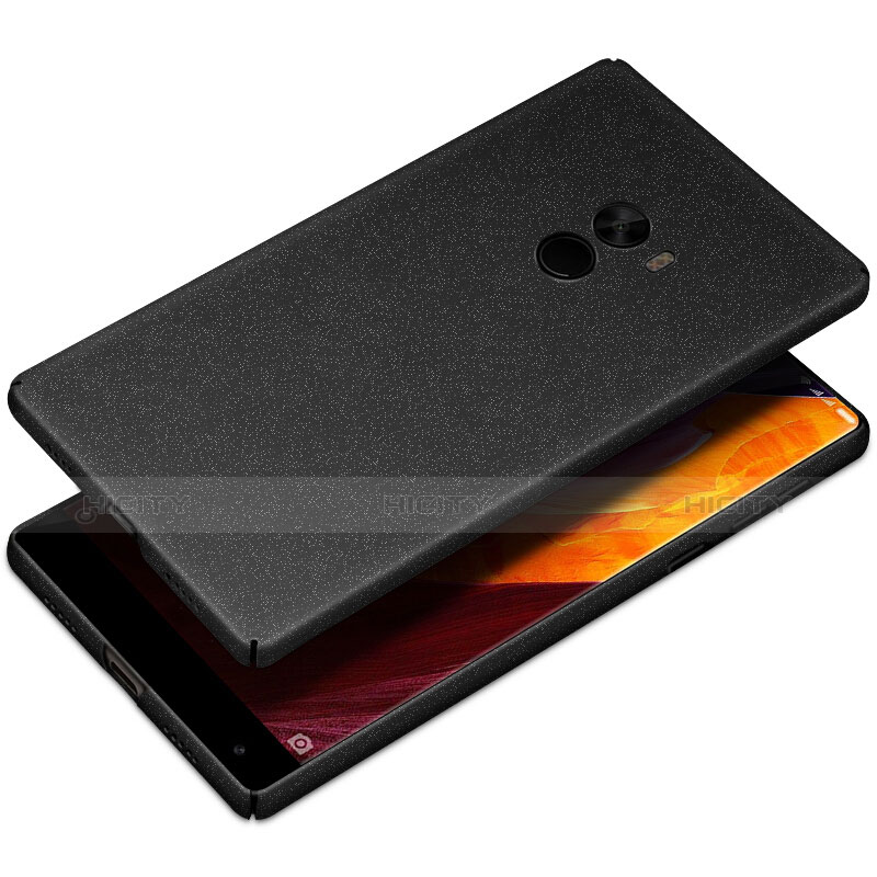 Funda Dura Plastico Rigida Fino Arenisca para Xiaomi Mi Mix Negro