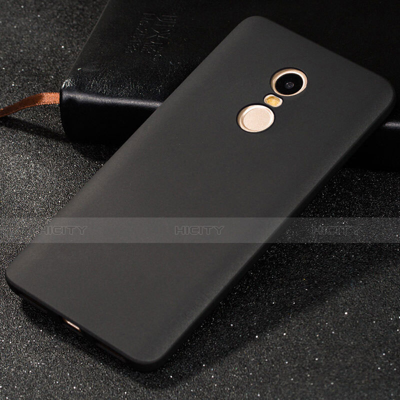 Funda Dura Plastico Rigida Fino Arenisca para Xiaomi Redmi Note 4 Standard Edition Negro