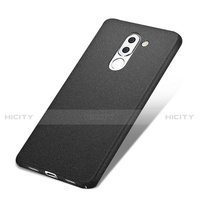 Funda Dura Plastico Rigida Fino Arenisca Q01 para Huawei GR5 (2017) Negro