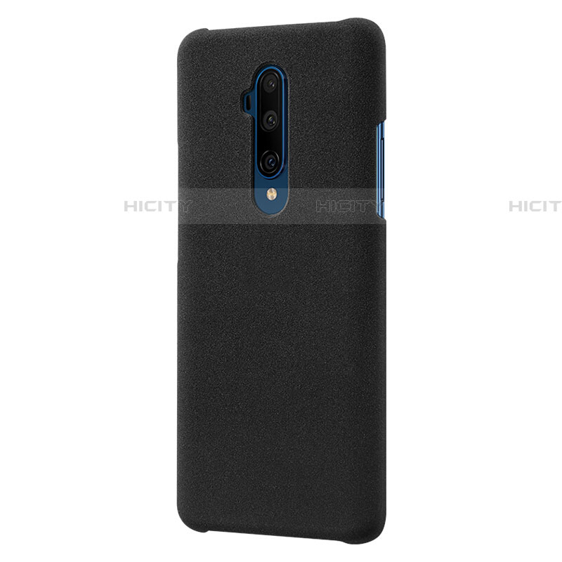 Funda Dura Plastico Rigida Fino Arenisca Q01 para OnePlus 7T Pro Negro