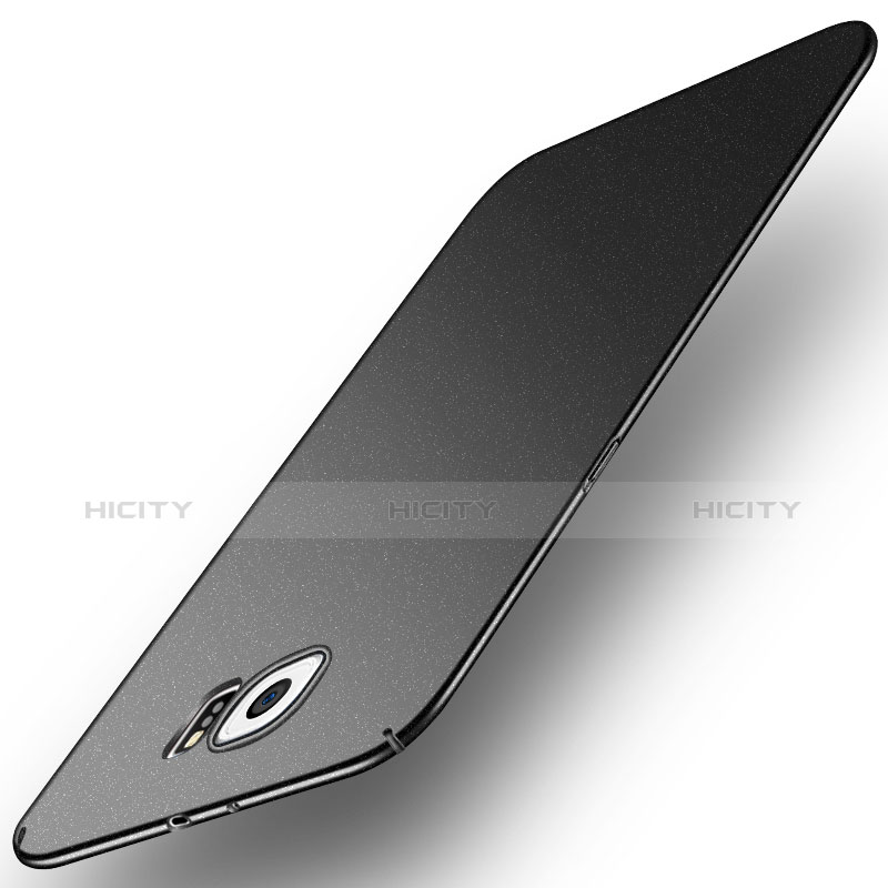 Funda Dura Plastico Rigida Fino Arenisca Q01 para Samsung Galaxy S6 SM-G920 Negro